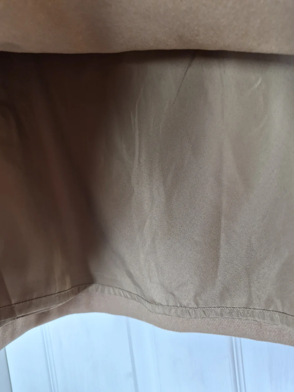 J. Crew Tan A-Line Wool Skirt Size 16 NWT